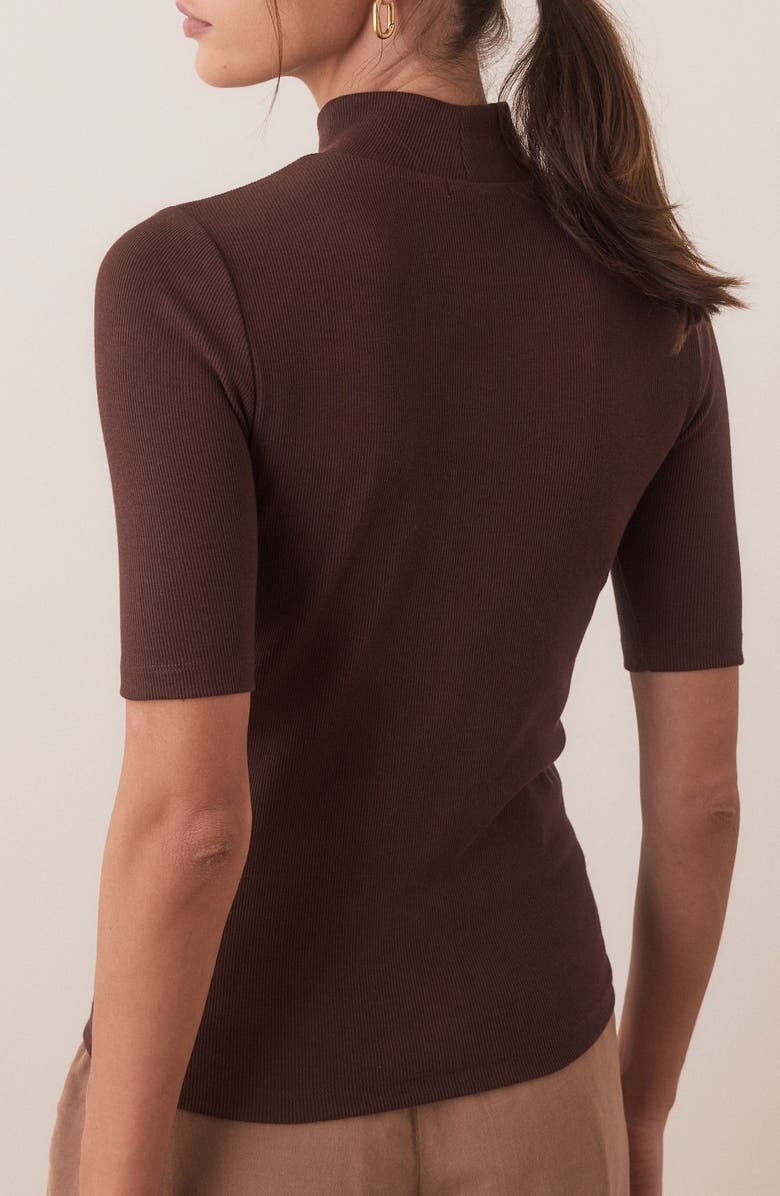 Marine Layer Lexi Mock Neck Rib Top, Alternate, color, 