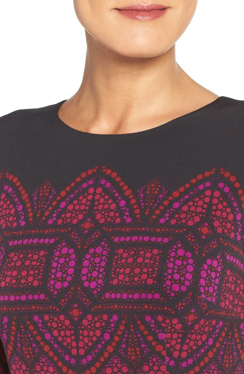 Maggy London Print Jersey Sheath Dress, Alternate, color,