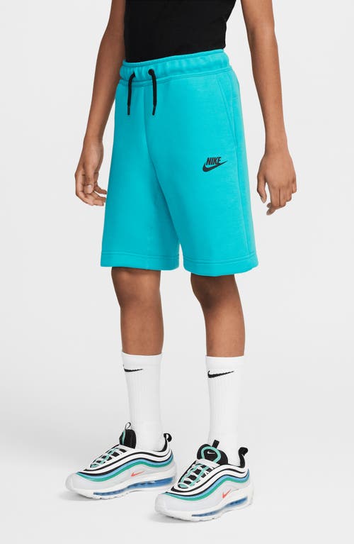 Nike Tech Fleece Big Kids' (boys') Shorts In Blue