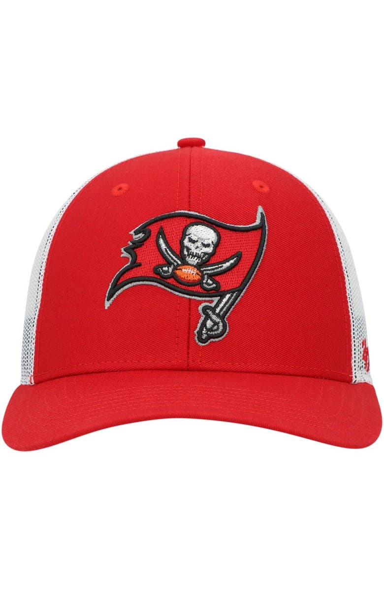 '47 Youth '47 Red/White Tampa Bay Buccaneers Adjustable Trucker Hat, Alternate, color, Red