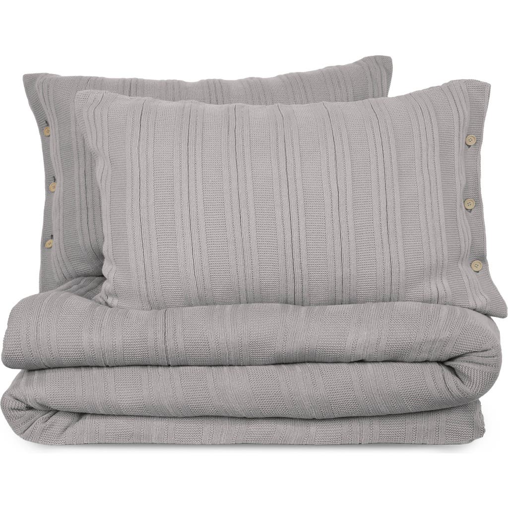 Vellux Malmo Blanket Set In Gray