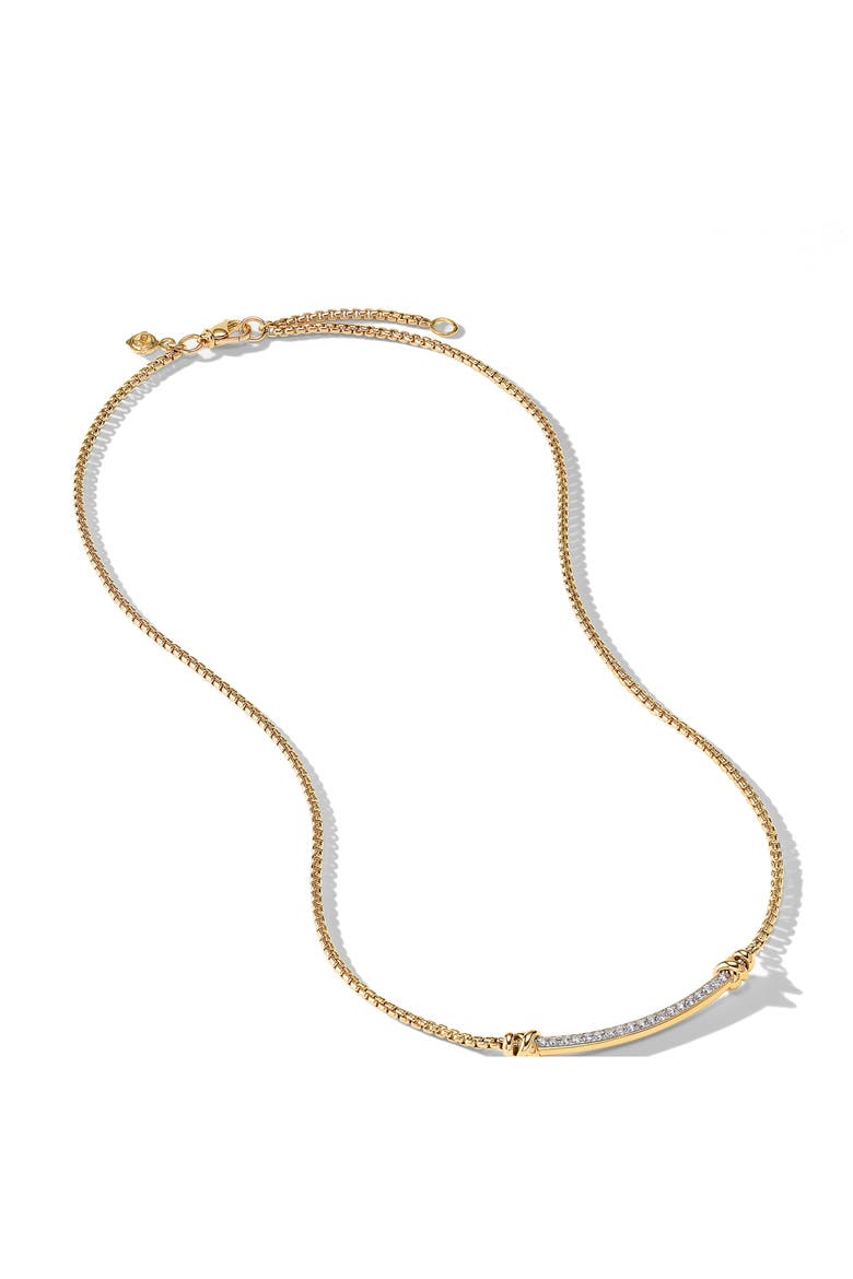Petite Helena Wrap Diamond Station Necklace, Alternate, color, DIAMOND/ YELLOW GOLD