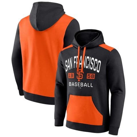 Men's Fanatics Branded Black/Orange San Francisco Giants Chip In Pullover Hoodie