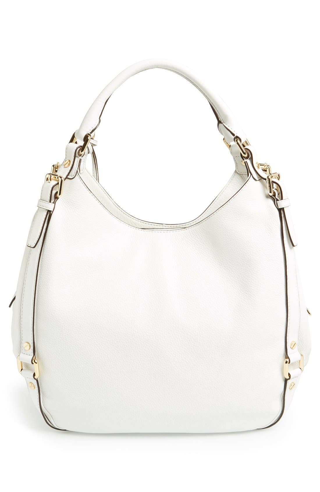 'Bedford - Large' Shoulder Hobo, Alternate, color, OPTIC WHITE