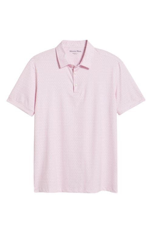 Mizzen + Main Mizzen+main Versa Trim Fit Dot Print Performance Golf Polo