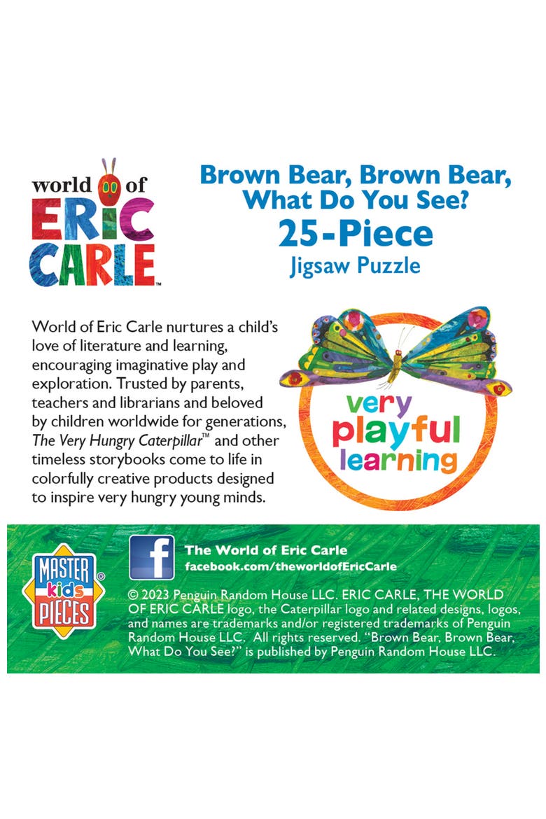 Eric Carle Brown Bear 25 Piece Puzzle, Alternate, color, Multicolor