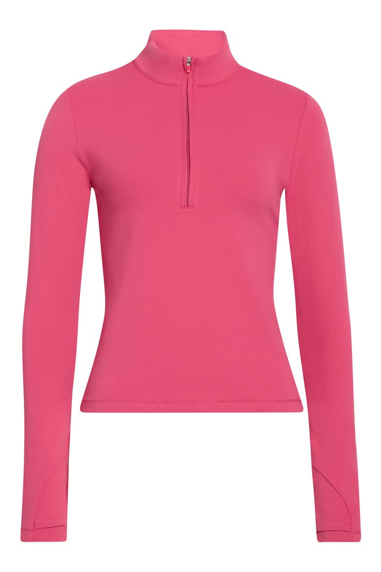Zen Half Zip Pullover, Alternate, color, PINK CARMINE