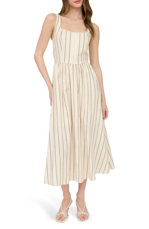 Striped Midi Sundress