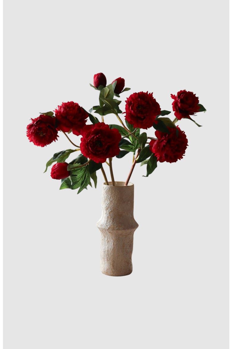 Dark Red Peony Flower, Alternate, color, Dark Red