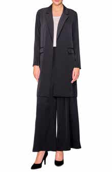 MELLODAY Long Crepe Blazer