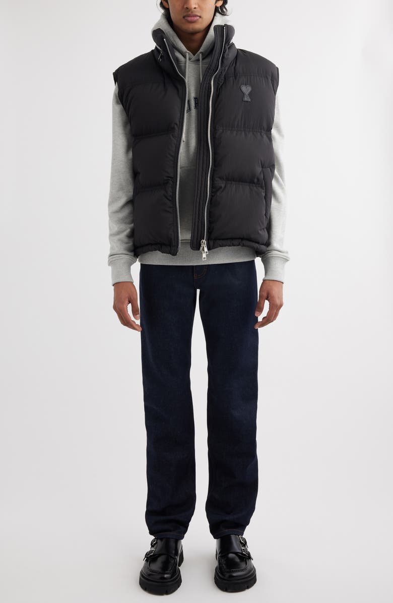 AMI PARIS Ami de Coeur Puffer Vest, Alternate, color, 