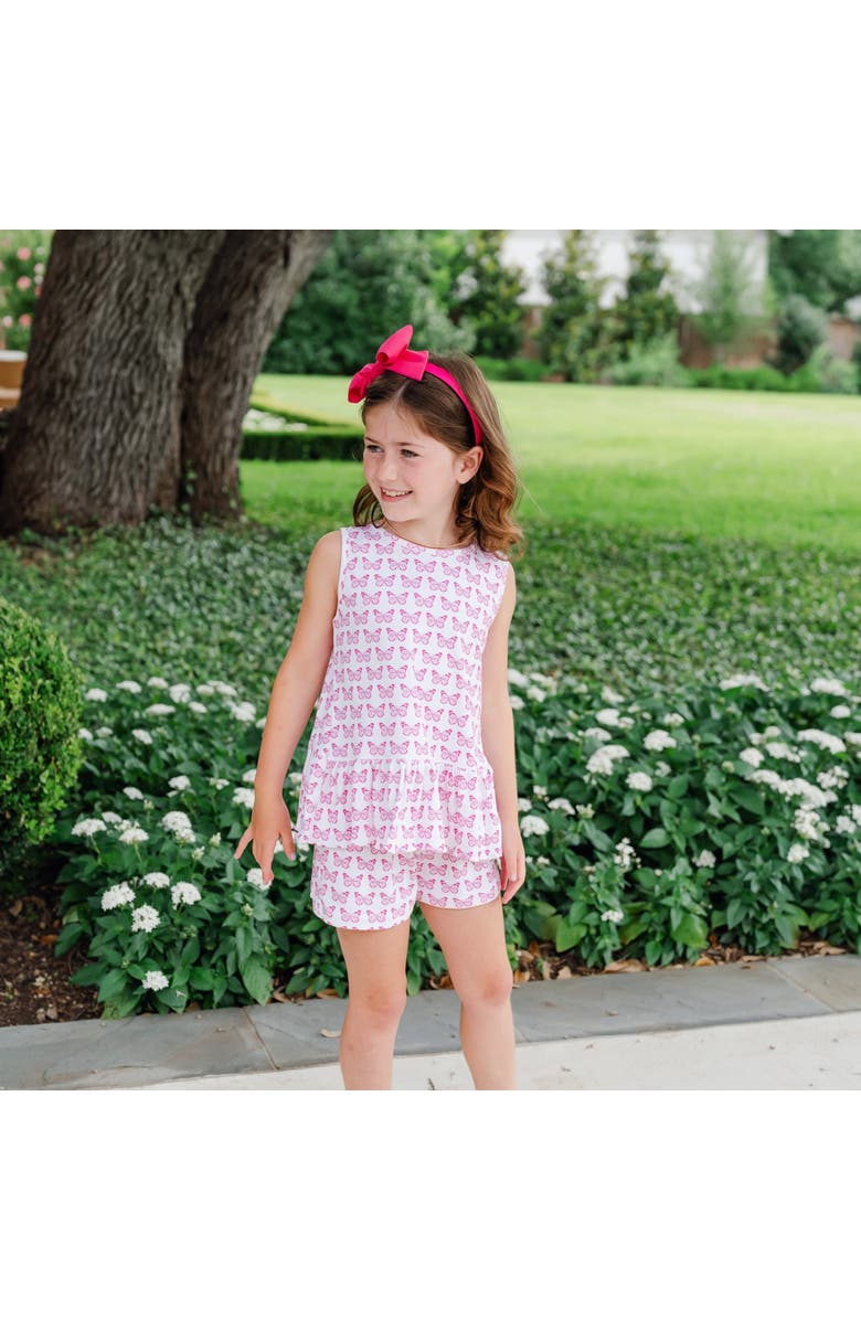 Lila and Hayes Poppy Girls' Short Set, Alternate, color, Cartie Butterflies