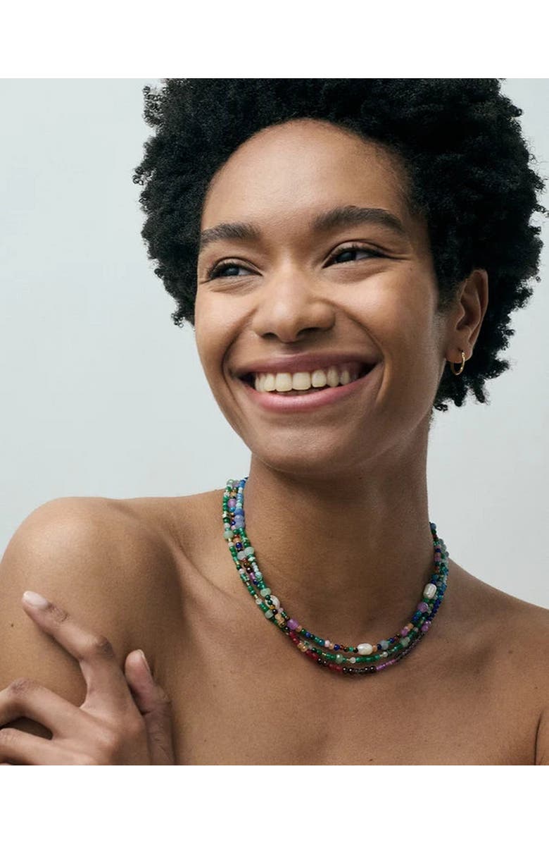 Astley Clarke Second Chance Rainbow Gemstone Necklace, Alternate, color, Rainbow Gemstone