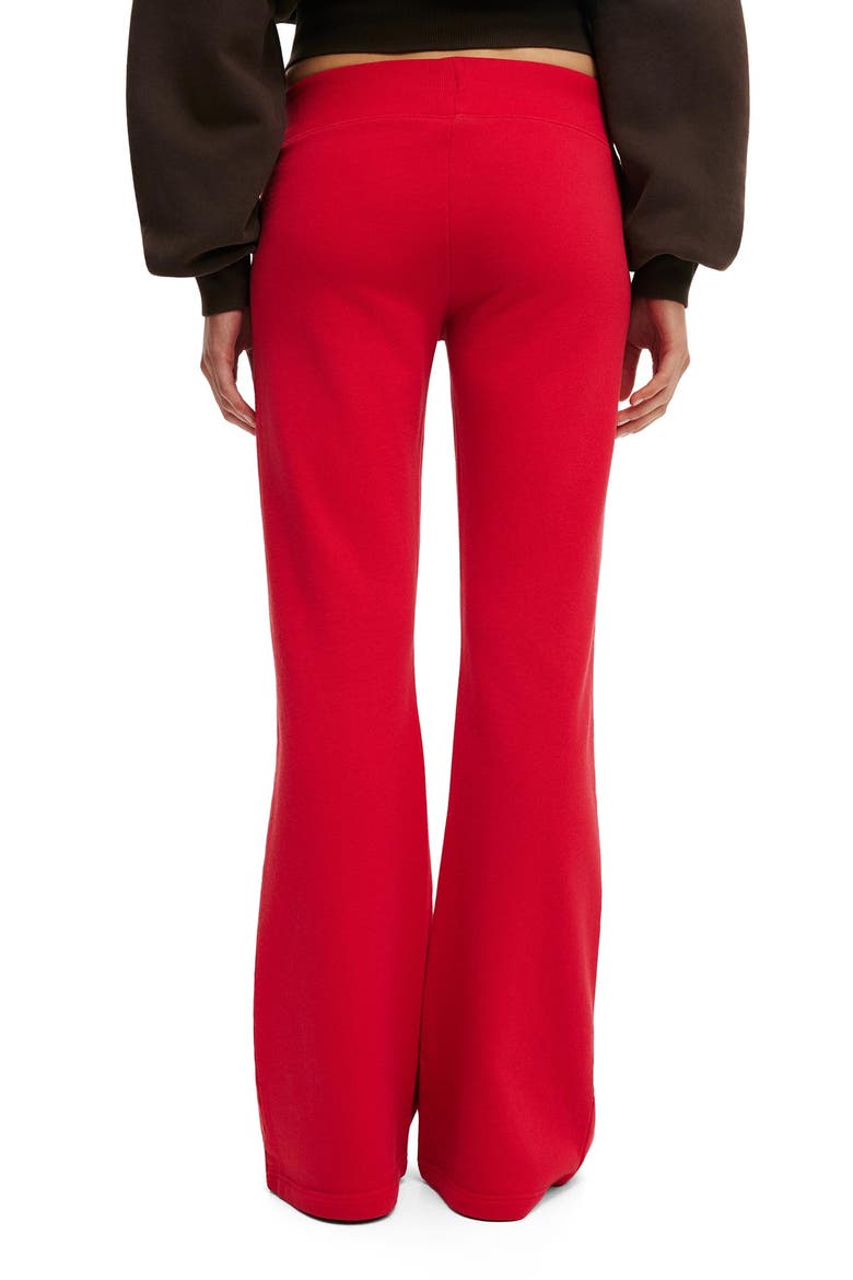 Women's Low Rise Bootleg Sweatpant, Alternate, color, Washed Red Petal
