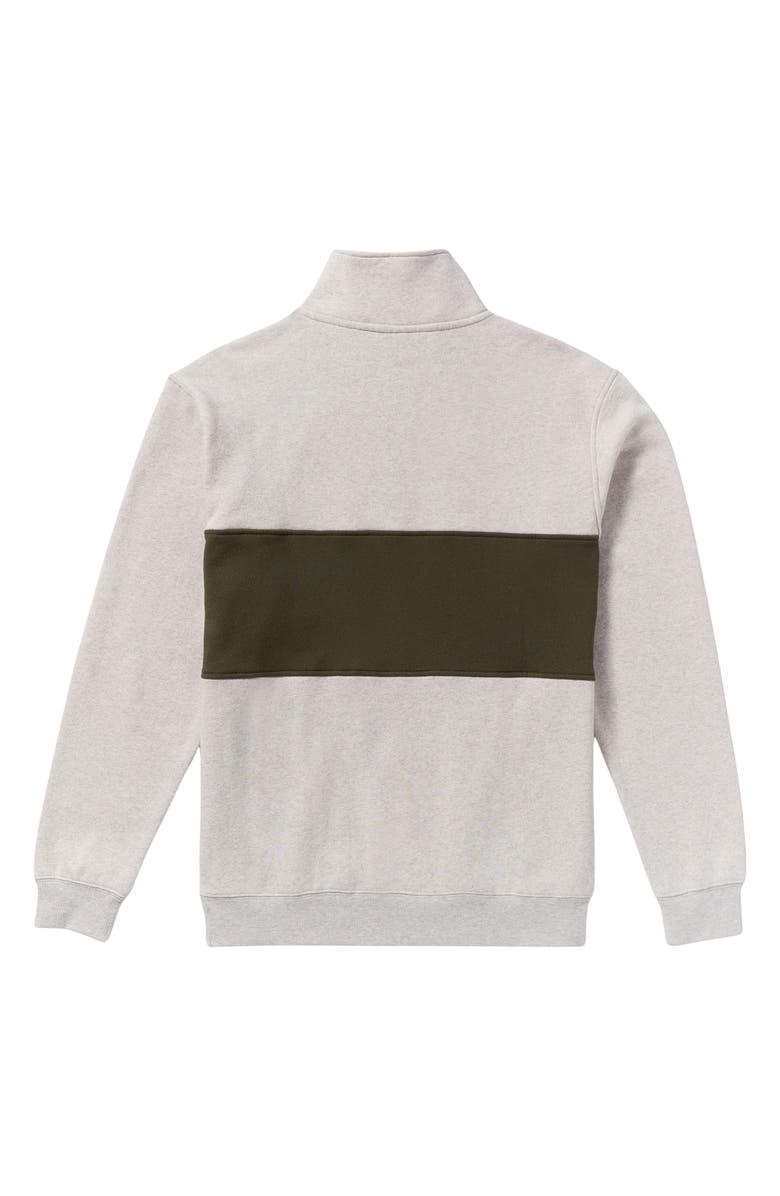 Billabong Bad Dog Half Zip Sweatshirt, Alternate, color, Sand Heather