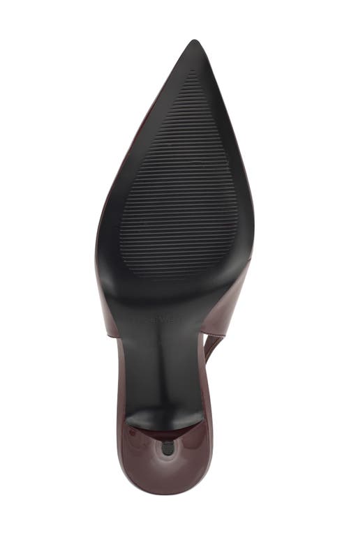 Nine West Palomma Slingback Pointed Toe Pump In Burgundy