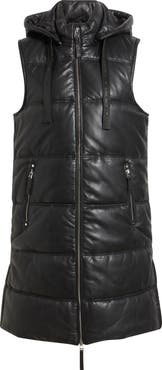 MAURITIUS Veo Long Quilted Leather Vest