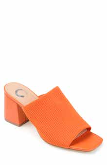 Journee Collection Lorenna Block Heel Mule - Wide Width