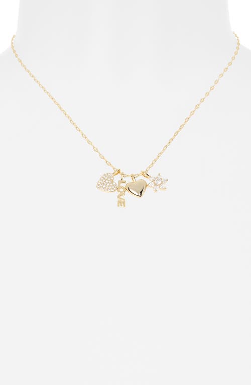 Leith Love Charm Necklace In Multi