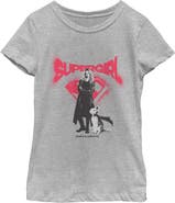 Supergirl Girl's Supergirl Kara And Krypto Graffiti Graphic T-Shirt