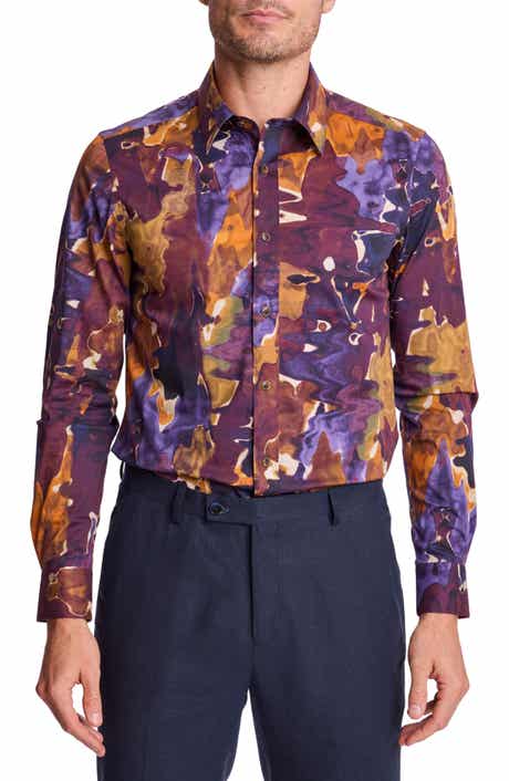 PAISLEY & GRAY Parker Trim Fit Stretch Cotton Button-Up Shirt