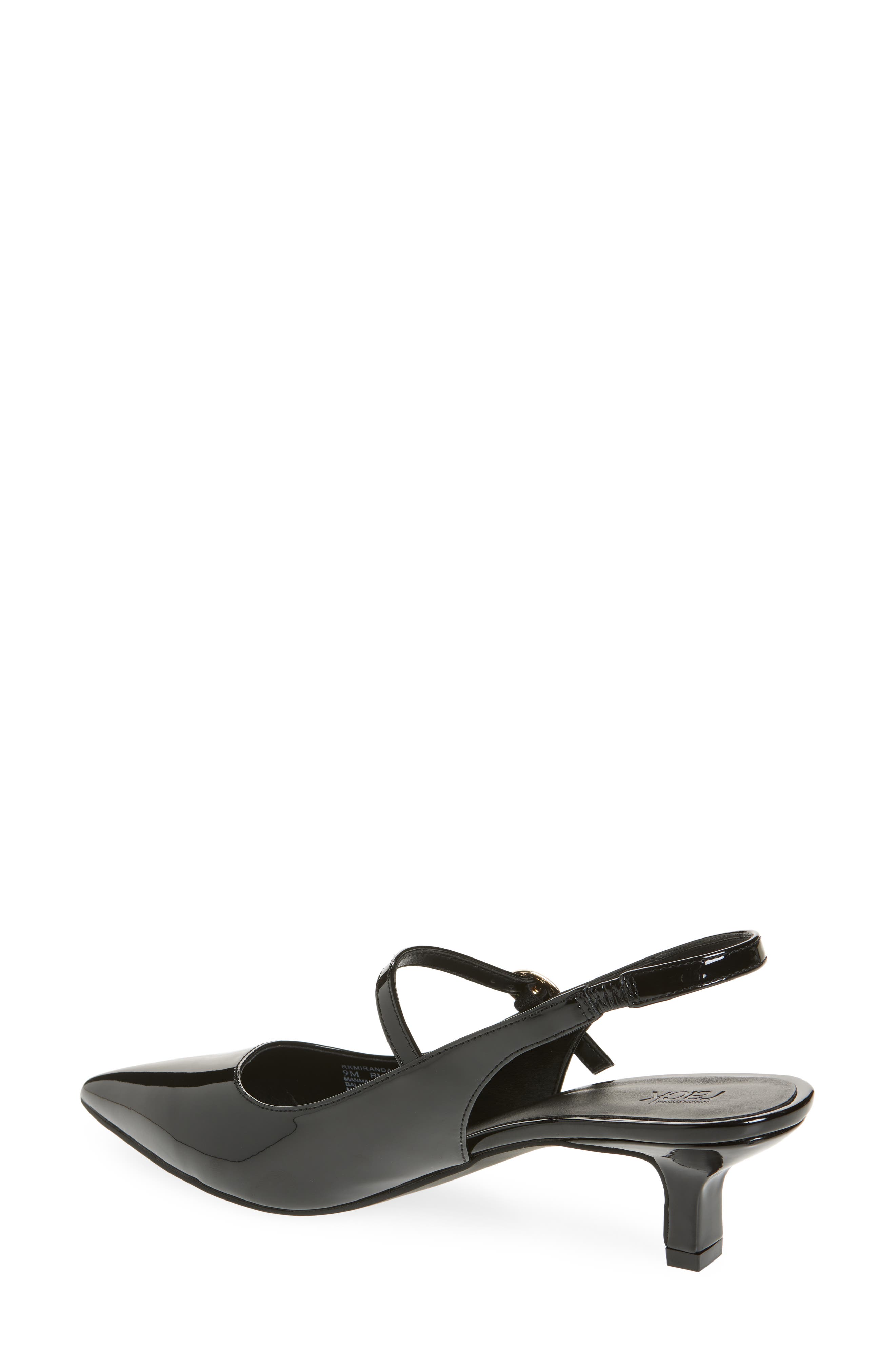 NORDSTROM RACK Miranda Slingback Pump, Alternate, color, Black Patent