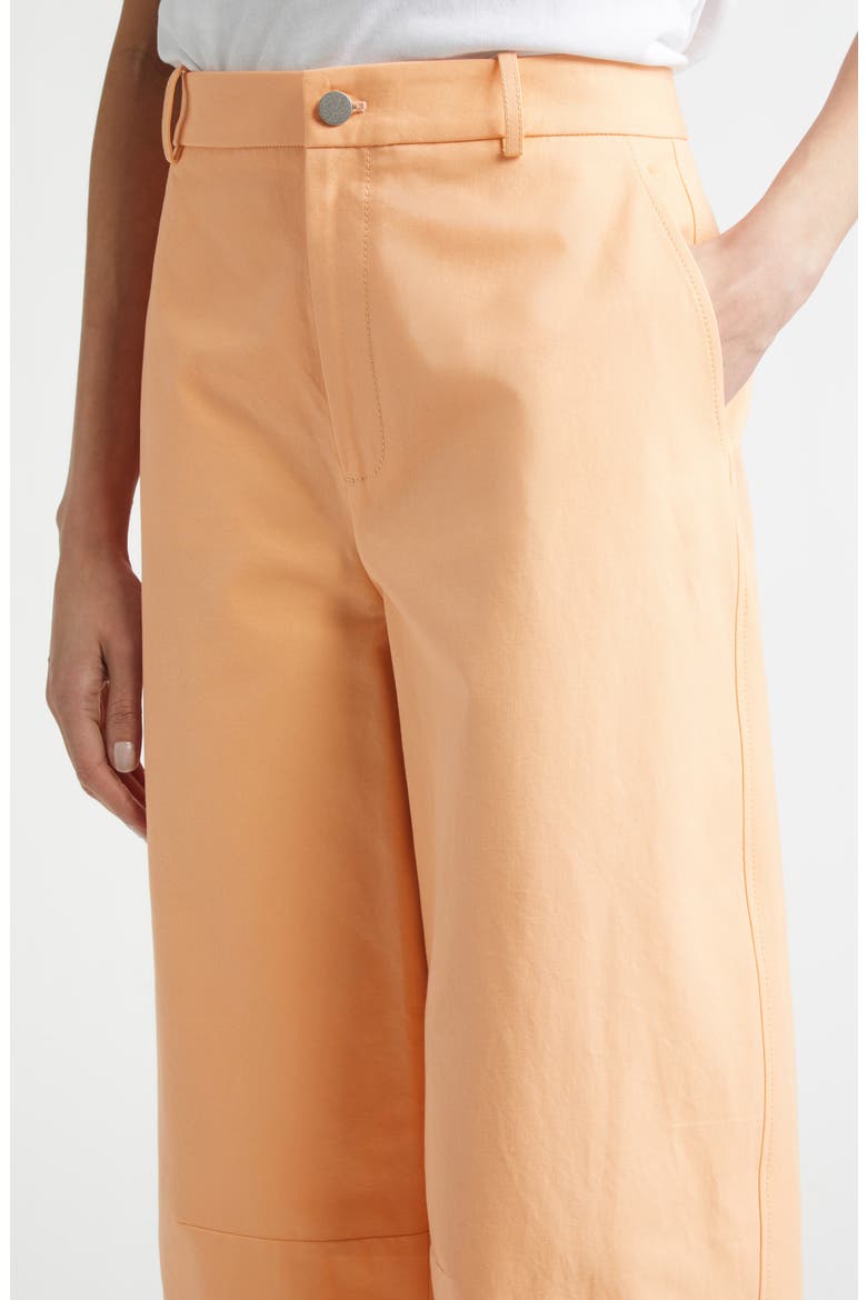 Barrow High Waist Cotton Barrel Leg Pants, Alternate, color, CORAL