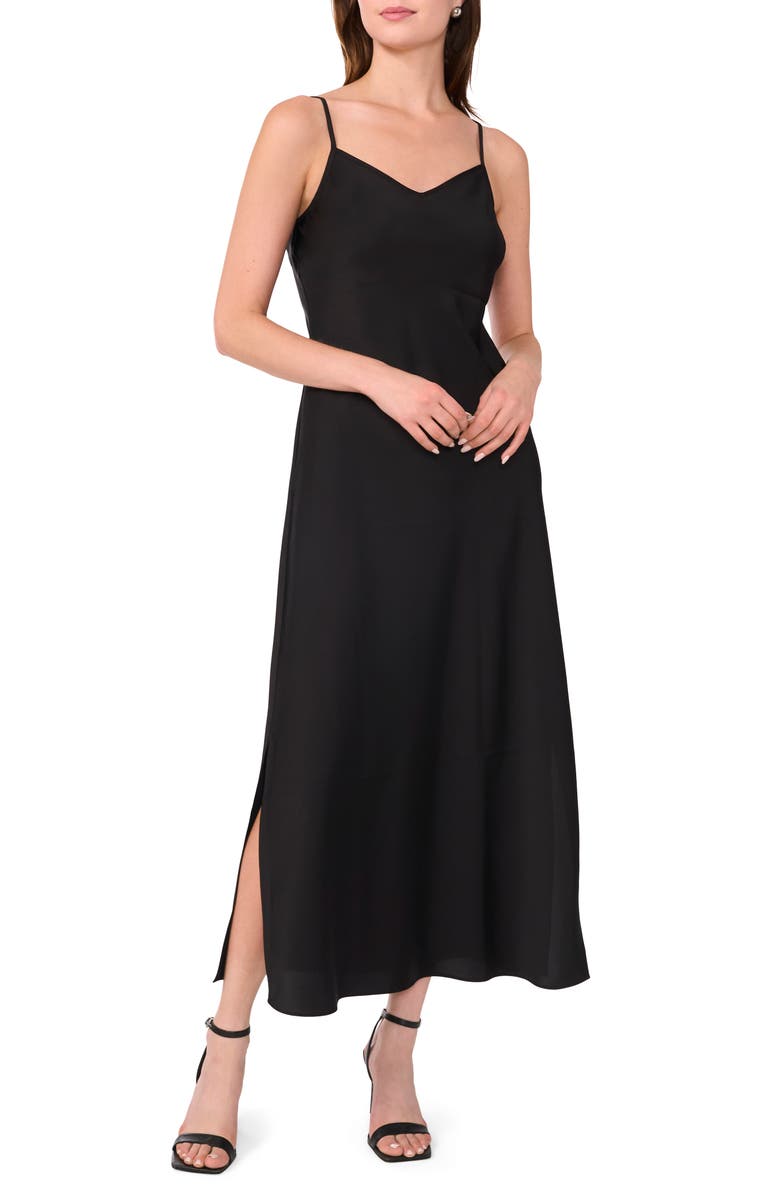 Halogen<sup>®</sup> V-Neck Slip Dress with Sweater, Alternate, color,