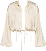 HOUSE OF CB Talia Open Front Matte Satin Top