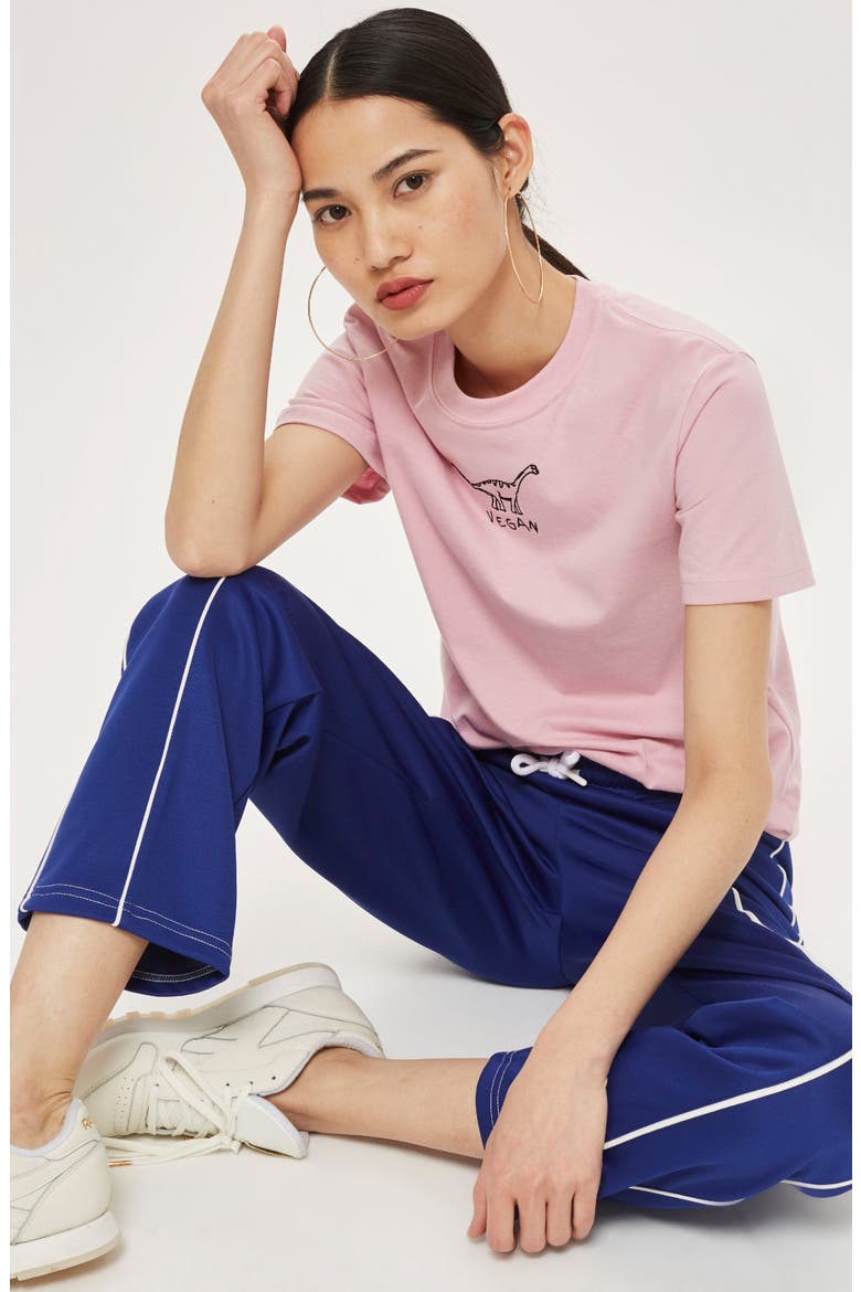 by Tee & Cake Vegan Dino T-Shirt, Alternate, color, PINK