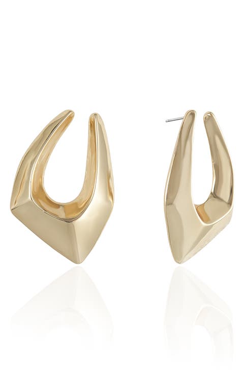 Large Geometric Hoop Earrings