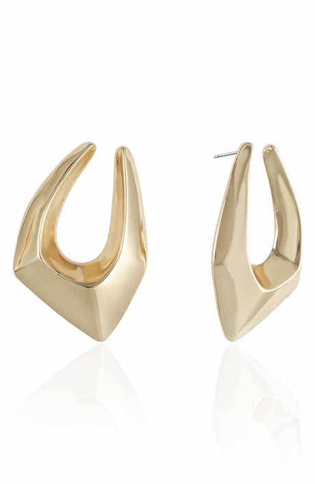 Large Geometric Hoop Earrings