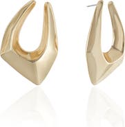 Ettika Large Geometric Hoop Earrings