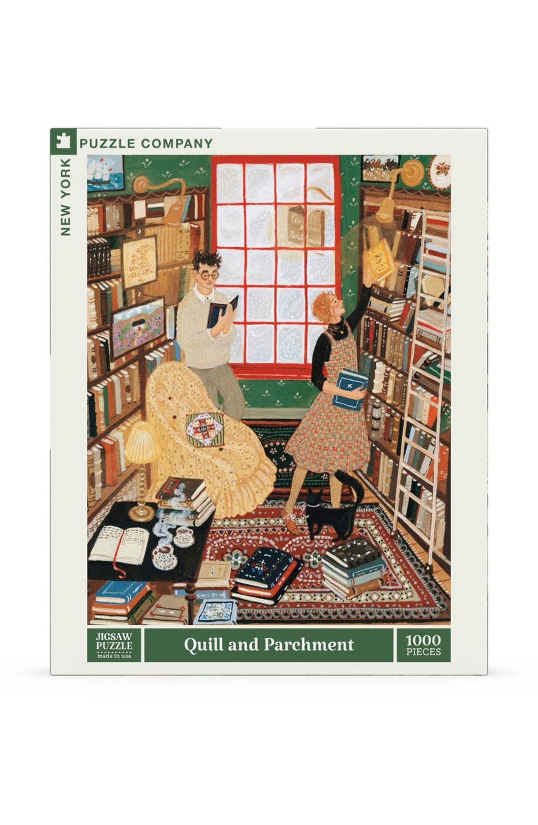 NEW YORK PUZZLE COMPANY Quill and Parchment 1000 Piece Puzzle, Main, color, NO COLOR