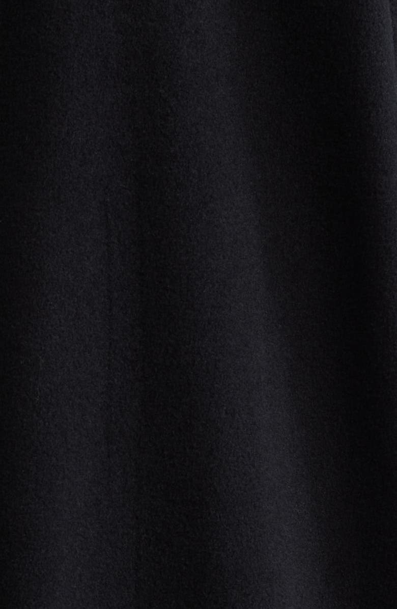 Max Mara Madame Double Breasted Wool & Cashmere Coat, Alternate, color, Black