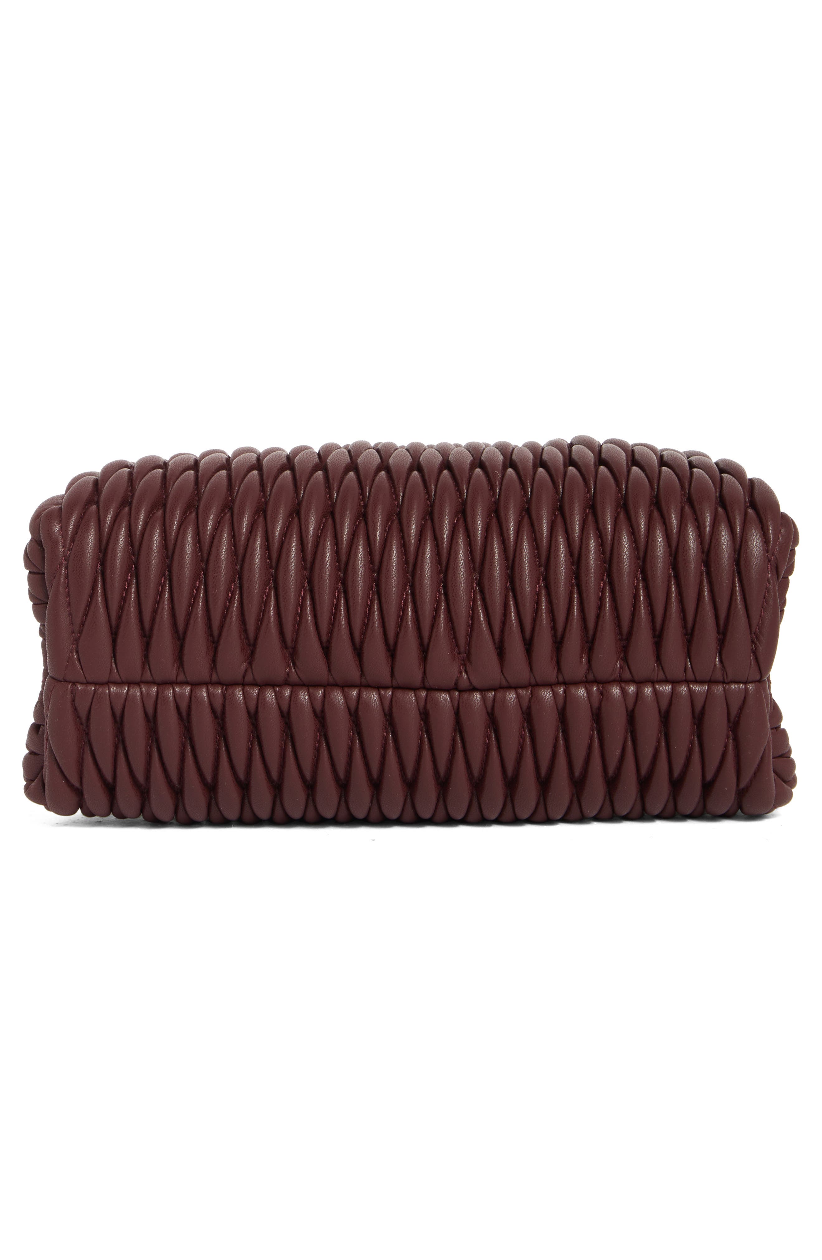 Enzo Faux Leather Clutch, Alternate, color, DEEP PLUM