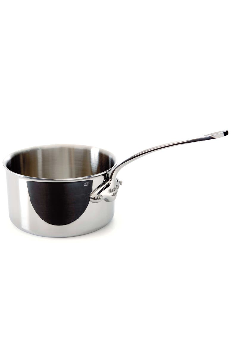 Mauviel M'Cook 2.6 qt Stainless Steel Saucepan, Main, color, Silver