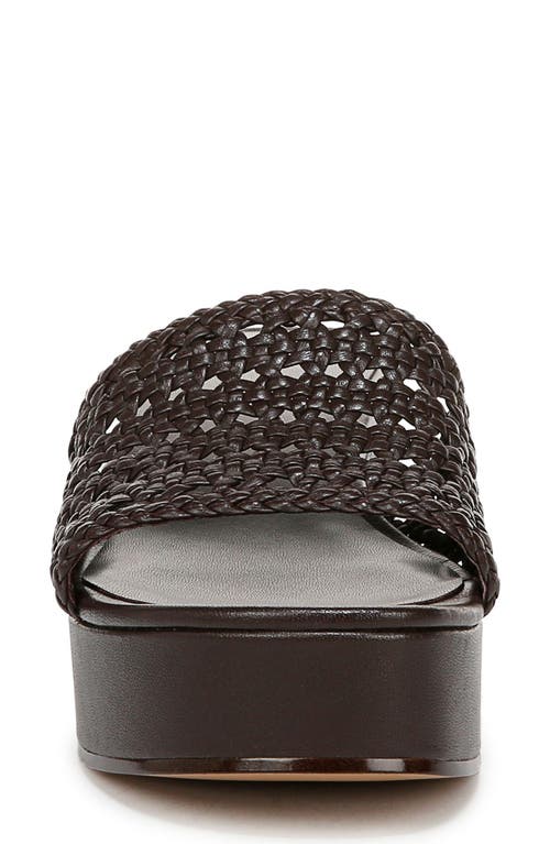Vince Margo Woven Platform Sandal In Ganache