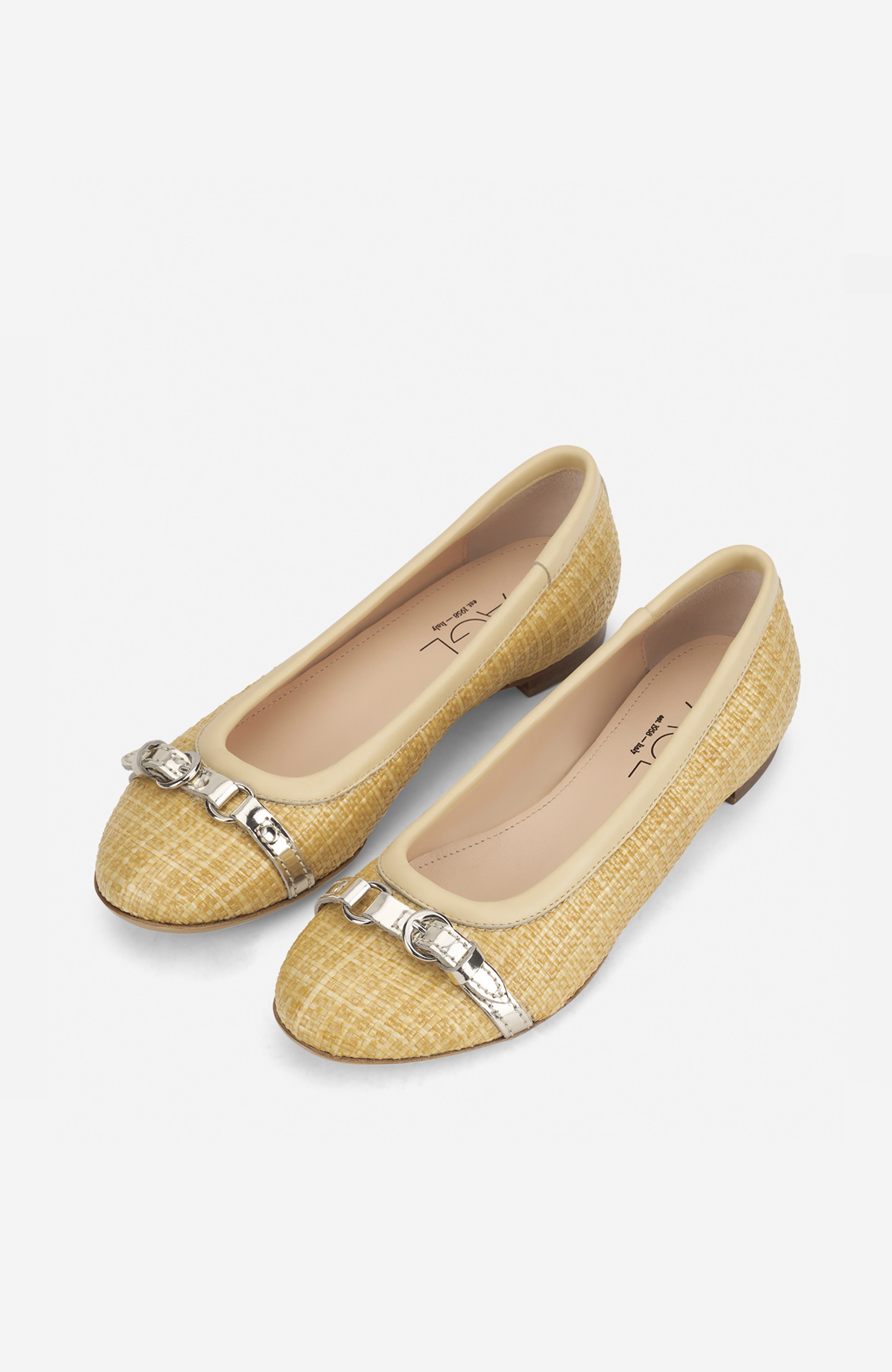 AGL Mae Cap Toe Ballet Flat, Alternate, color, Light Beige