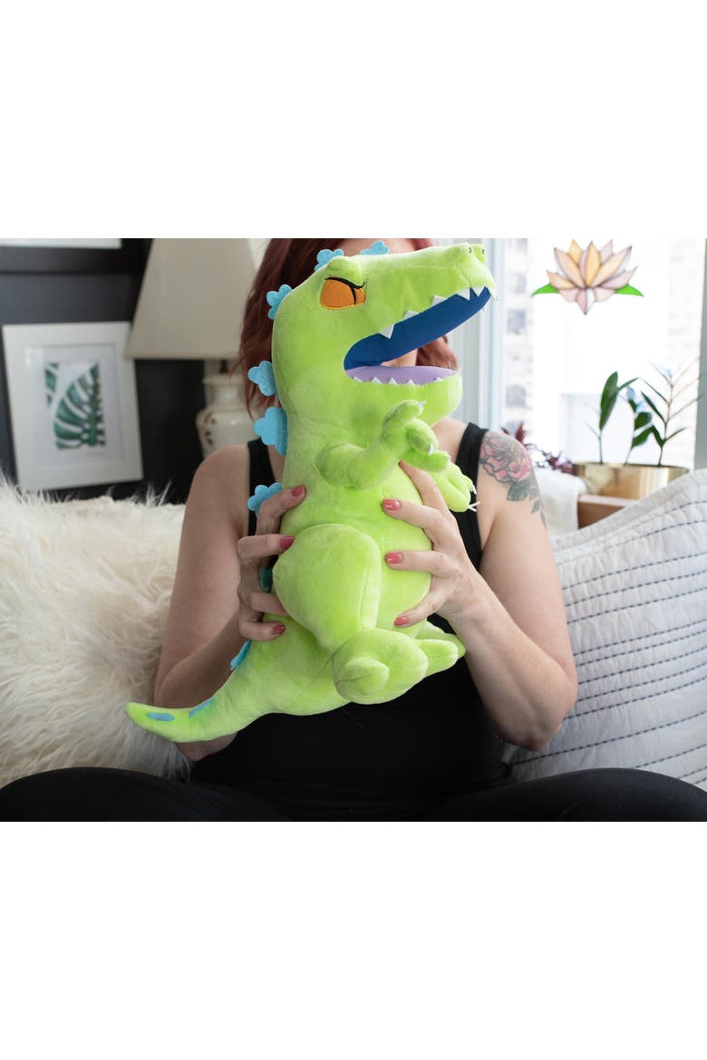 Nickelodeon Rugrats 15-Inch Character Plush Toy | Reptar, Alternate, color, Green