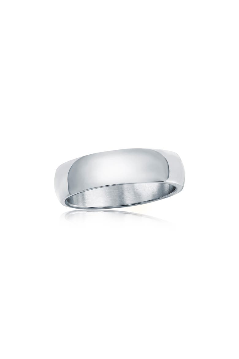 Stainless Steel Polished Ring, Main, color, SILVER