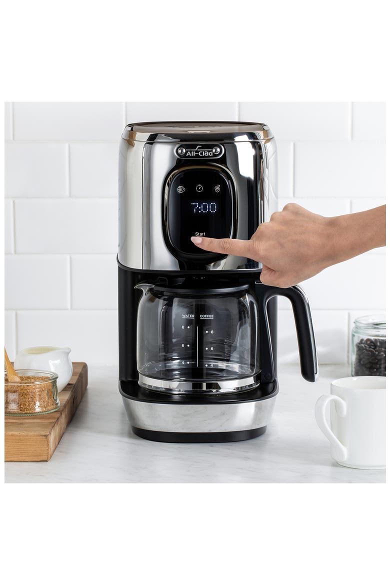 8-Cup Digital Filter Coffee Maker, Alternate, color, STAINLESS STEEL