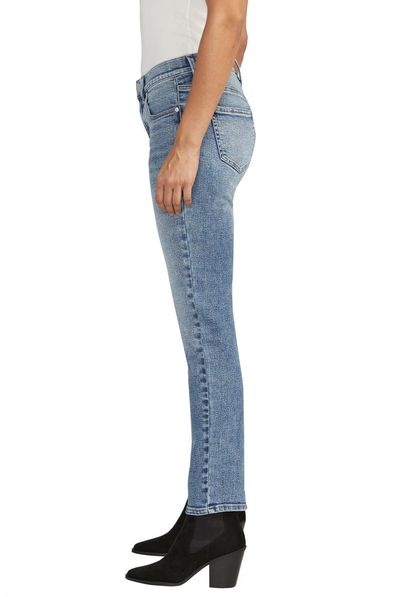 Cassie Slim Straight Leg Jeans, Alternate, color, BEACON BLUE