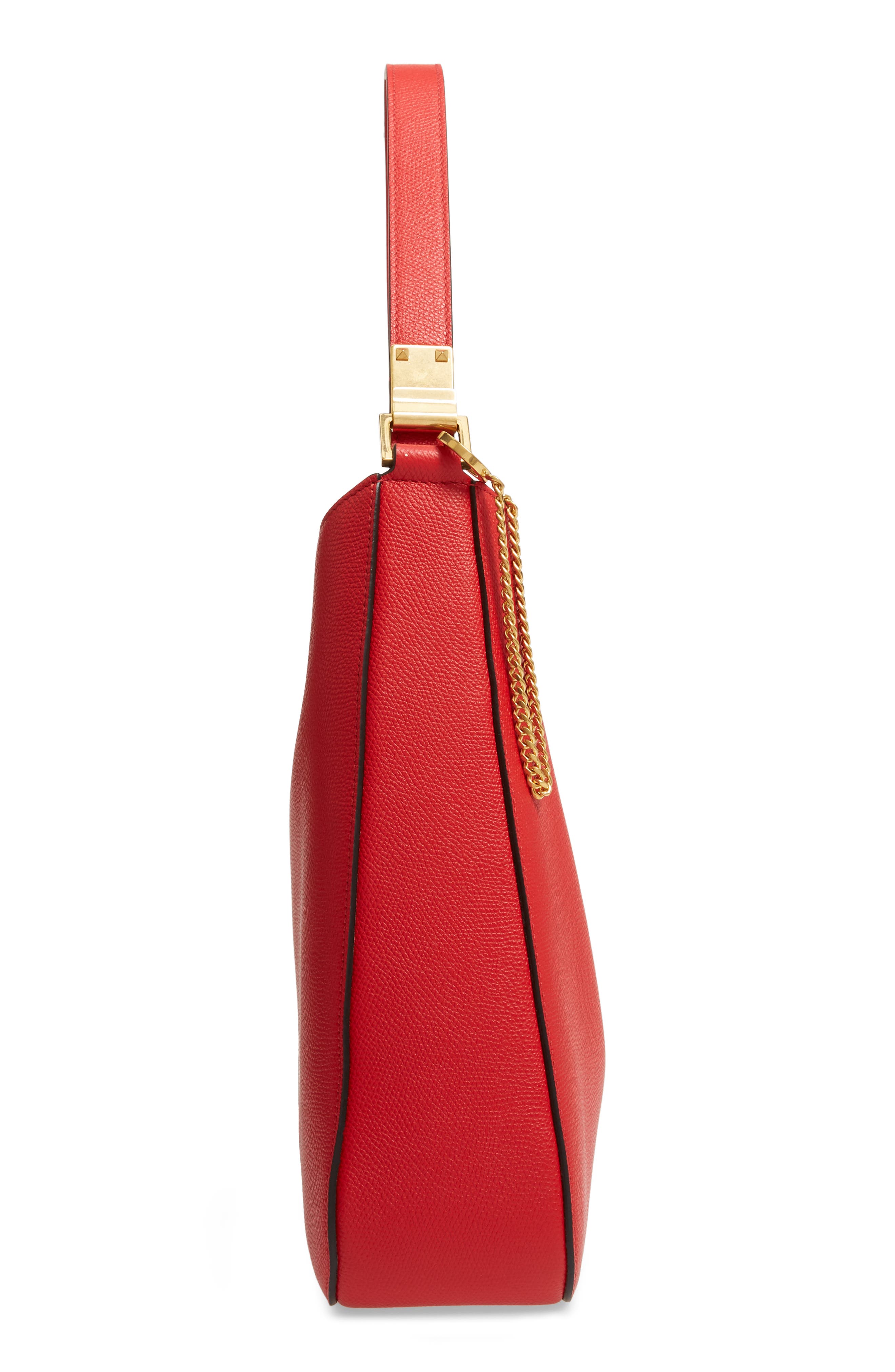 VSling Calfskin Hobo Bag, Alternate, color, ROUGE PUR/ RUBIN
