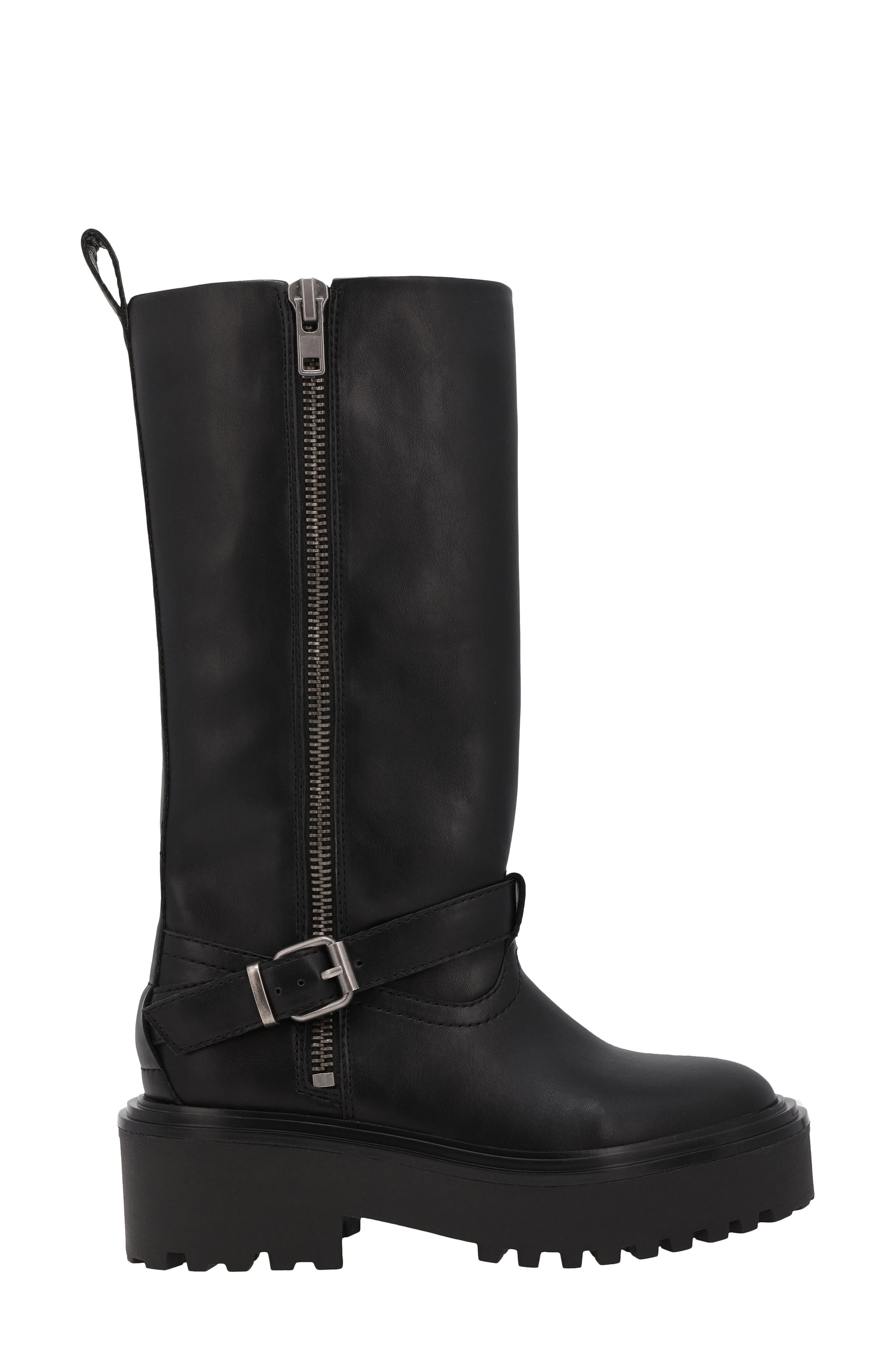 Callahan Knee High Boot, Alternate, color, BLACK PULL