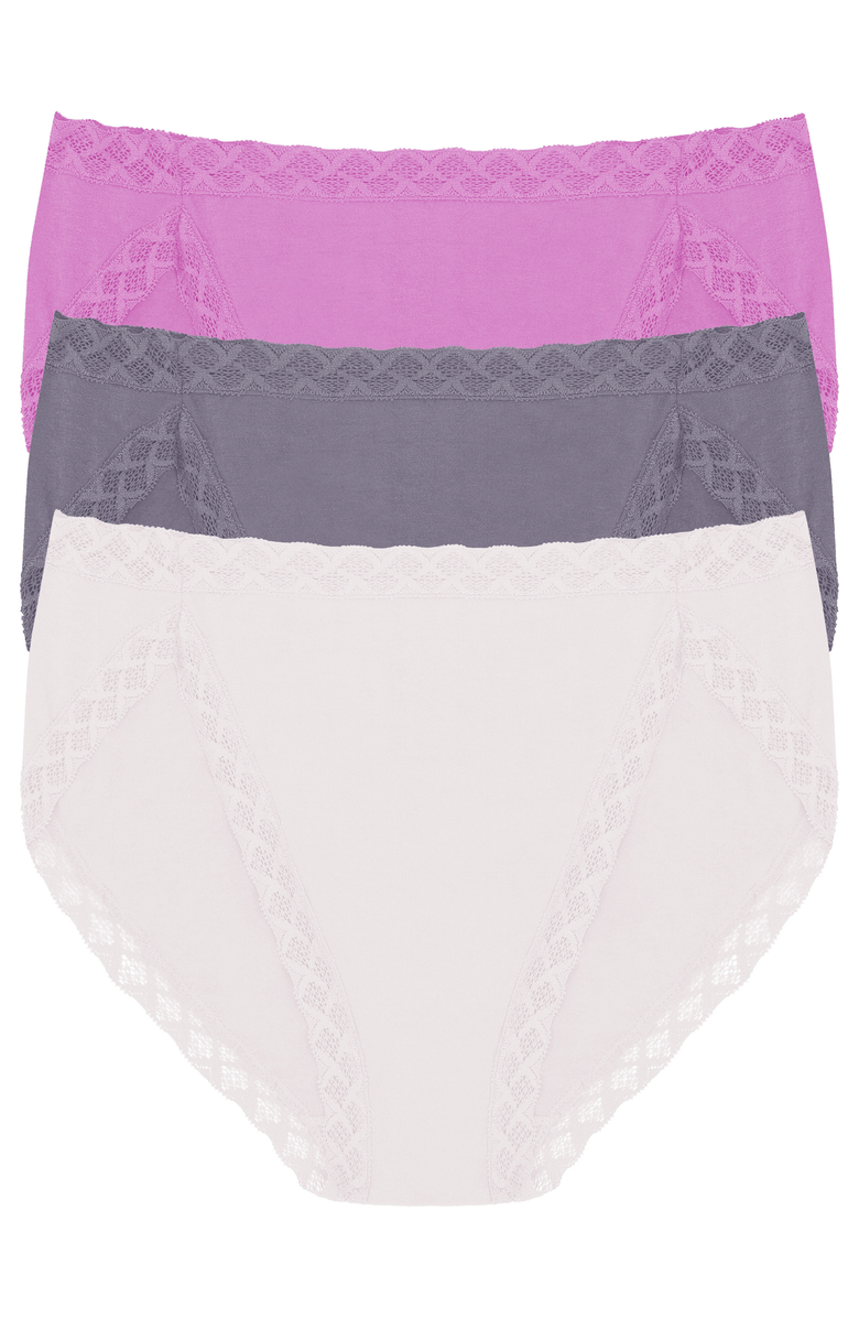 Natori Bliss Cotton French Cut Brief 3-Pack, Main, color, 