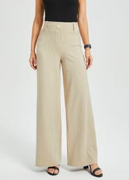 Betabrand Classic High Waist DPYP Dress Pant Yoga Pants Wide Leg