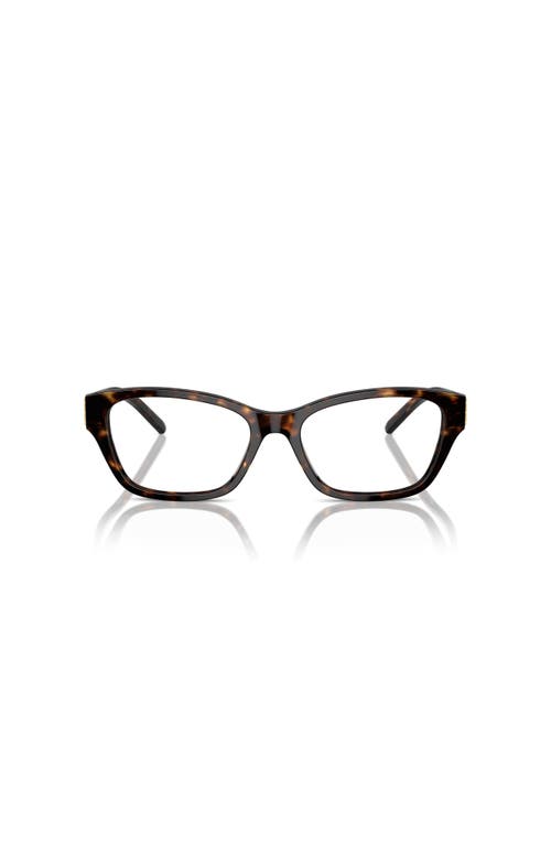 Tory Burch 52mm Rectangle Optical Glasses In Multi