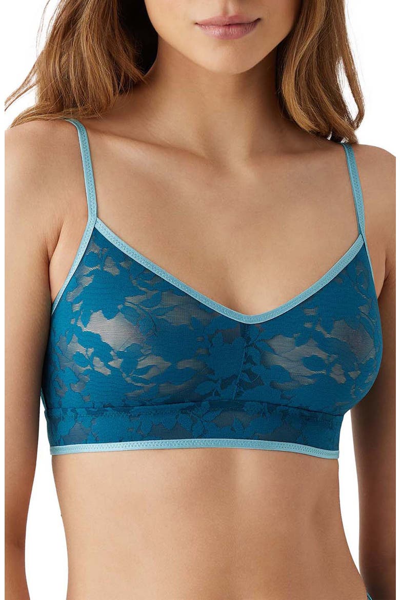 Shadow Scene Burnout Mesh Bralette, Main, color, CORAL BLUE