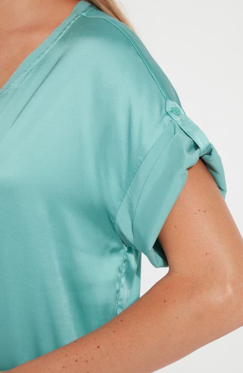 Lyssé Lysse Santorini V-neck Top In Blue